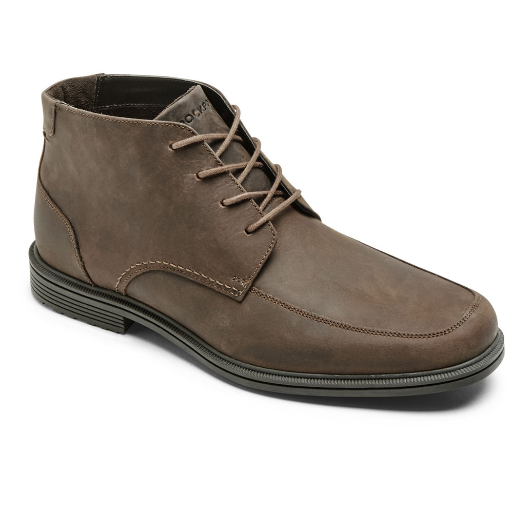 Rockport Boots For Mens Brown - Taylor Waterproof Chukka - PC1096478